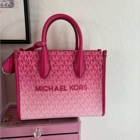 Michael Kors Fuchsia Satchel - Picture 1 of 4